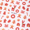 Adhesivos 3D para uñas, autoadhesivos, con motivos navideños, 5D-0037