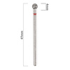 Frez diamentowy kulka 4 mm czerwony delikatny