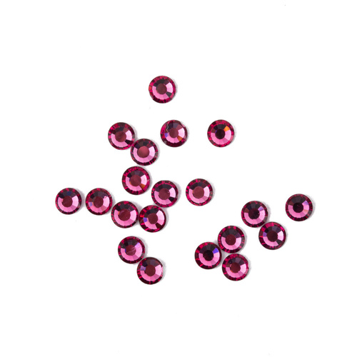 Glas-Strasssteine für Nägel SS10 Fuchsia ca. 50 Stück