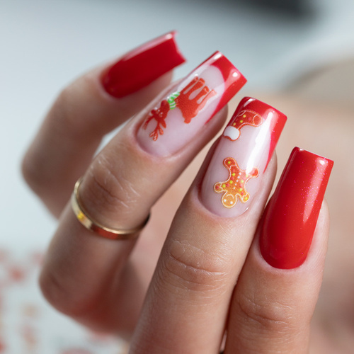 Esmalte híbrido Molly Nails Hearts &amp; Kisses Dazzling Kisses sin HEMA ni Di-HEMA, 8 g, n.º 197