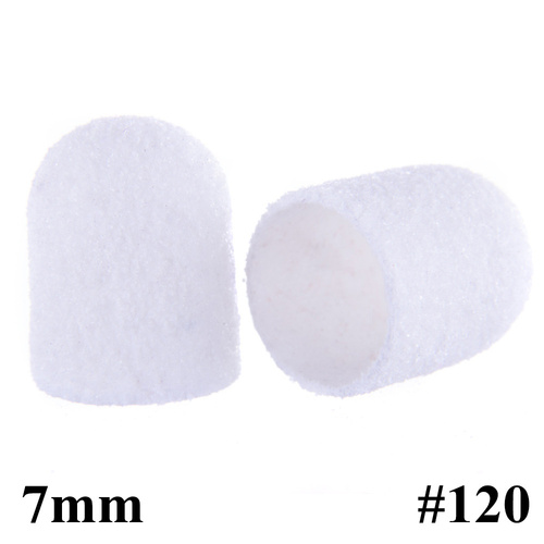 Kapturki do pedicure 7 mm gradacja 120 100szt Fabric Podo AlleMed Biały White