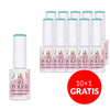 10+1 in omaggio Smalto ibrido LED/UV Gel Polish Blues Mint AlleLac senza HEMA/Di-HEMA 6 g