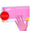Easycare nitrile Pink disposable diagnostic and protective gloves, size M, pink, 100 pcs.