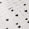 Autocollants pour ongles en forme de cœurs SWA75