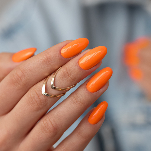 5+1 gratis Smalto ibrido Molly Nails Neons Juicy Orange senza HEMA/Di-HEMA 8 g n. 72