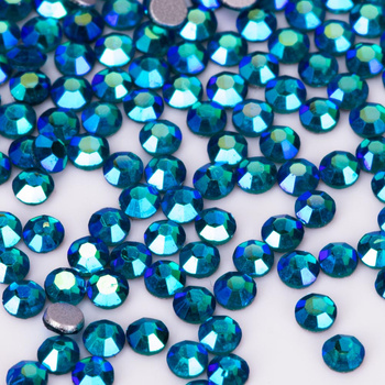Cyrkonie do paznokci szklane SS5 Blue Zircon AB ok.1440 szt. paczka