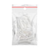 Tacchi bianchi senza tasca, assortimento di misure n. 4. 60 pezzi.