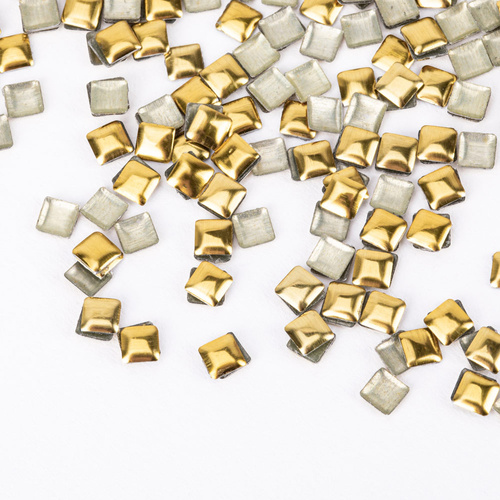 ShinePins: tachuelas lisas, adornos brillantes para uñas, cuadradas, grandes, NTN Premium n.º 3, 5 g