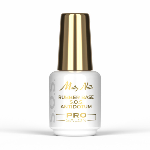 10+1gratis Baza kauczukowa elastyczne paznokcie manicure pedicure do ozdób S.O.S. Antidotum Pro Salon Molly Nails Clear 15g