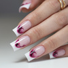Selbstklebende 5D-Nagelaufkleber / French / Französische Smile-Linie, 20 Stück, rosa, SD-2281
