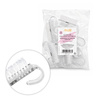 Spazzolino per manicure e polvere, piccolo, trasparente AlleLac , 10 pezzi