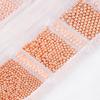 Kasetka z ozdobami bulion Molly Nails różowe złoto rose gold 1000 sztuk