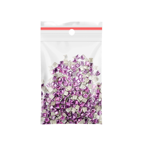 ShinePins: borchie lisce, decorazioni luccicanti per unghie, quadrate, grandi, NTN Premium n. 8, 5 g