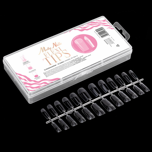 Tips pour une extension rapide des ongles Flexi Tips Molly Nails, forme carrée, 240 pièces