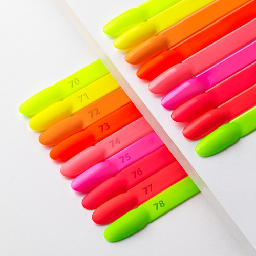 5+1gratis Lakier hybrydowy Molly Nails Neons Neon Kiwi HEMA/Di-HEMA Free 8g Nr 78