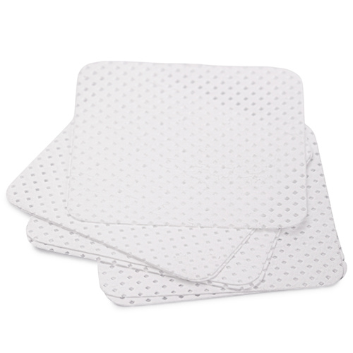 Molly Nails white perforated dust-free cotton pads for nails, 5x5 cm, 200 pcs