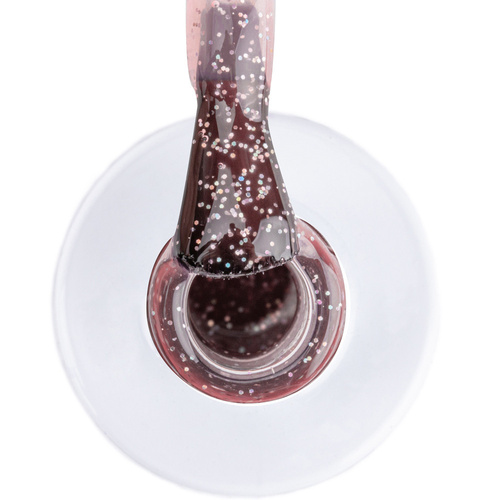 Vernis hybride LED/UV Gel Polish Pinks Peachy Glitter AlleLac sans HEMA ni Di-HEMA, 6 g