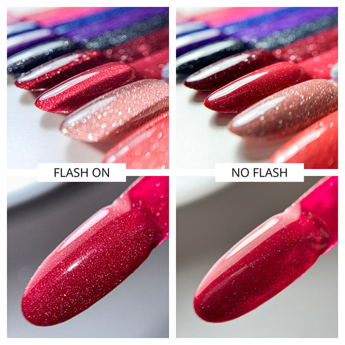 Vernis hybride Molly Nails Duo Flashing Lights Love Game sans HEMA/Di-HEMA, 8 g, n° 606