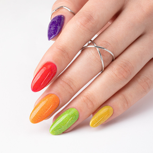 Smalto ibrido Molly Nails Flashing Lights Neon Evergreen senza HEMA/Di-HEMA 8 g n. 647