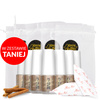 100 pièces d'huile d'olive pour les cuticules et les ongles, parfumée à la cannelle, avec des bonbons au caramel, dans un petit sachet décoratif de 5 ml
