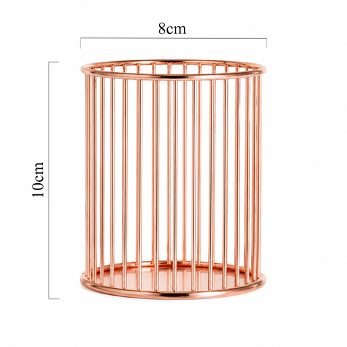 Porte-pinceaux organiseur rose doré n° 5