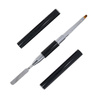 Pinceau double face pour gel acrylique avec spatule n° 4