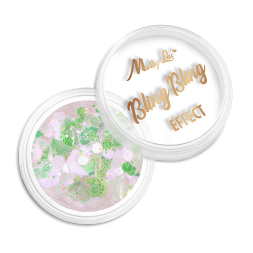 Pyłek do paznokci MollyLac Bling Bling Effect 1 g Nr 04