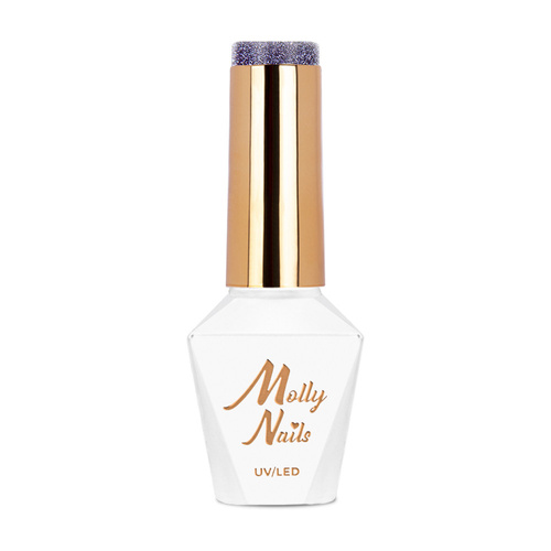 Lakier hybrydowy Molly Nails Flashing Lights 3 Into the Darkness HEMA/Di-HEMA Free 8g Nr 614