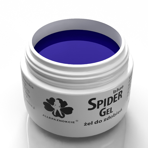 Гель для декорування Spider Gel Allepaznokcie, синій, 3 мл