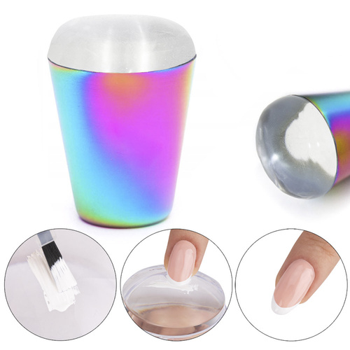 Stempel stempelek silikonowy do blaszek Rainbow 3,8 cm