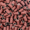 Cappucci per manicure e pedicure, mandrini, inserti abrasivi, cilindro da 6 mm, grana 240, marroni, 1000 pezzi