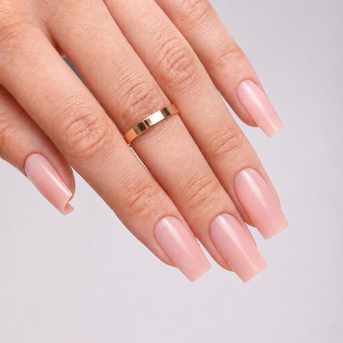Gel builder autolivellante, duro, di media densità, NTN Premium Cover Peach, senza HEMA/Di-HEMA, 50 g
