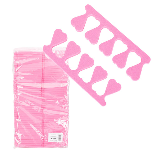 Separatori per pedicure rosa, 200 pezzi