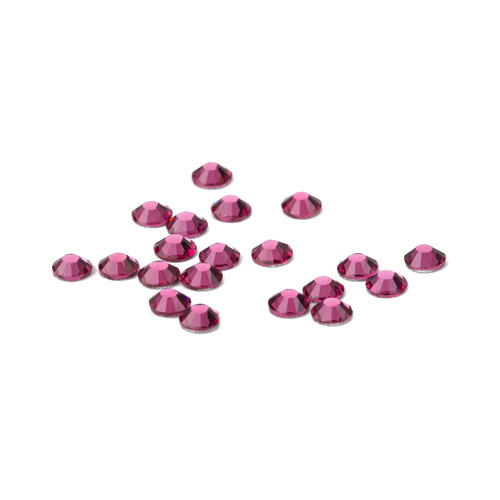 SS10 Fuchsia glass nail rhinestones, approx. 50 pcs.