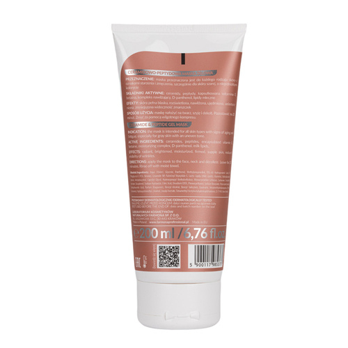 Masque gel pour le visage aux céramides et aux peptides Farmona Aesthetic Glow 200 ml