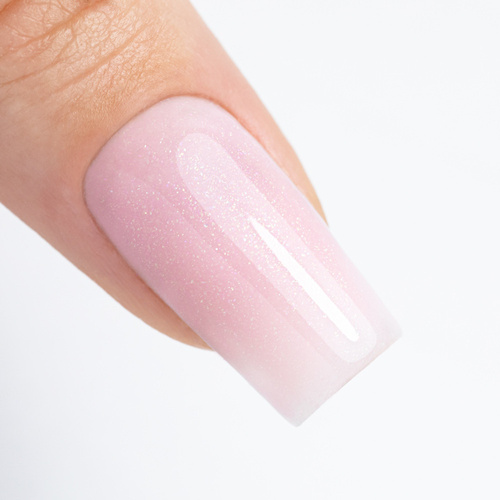 Rubber base flexible nails manicure pedicure for decorations S.O.S. Antidote Pro Salon Molly Nails Sparkling Mousse 15g