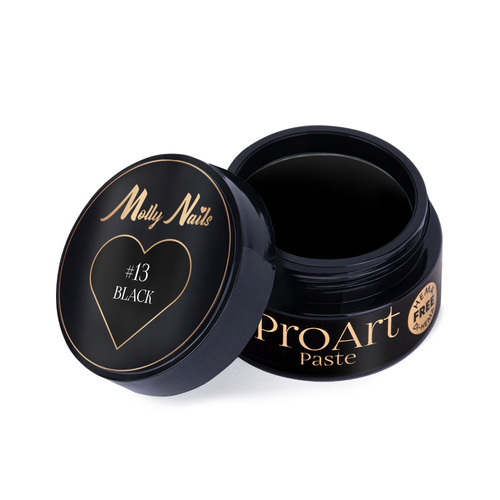 Pasta decorativa ProArt Paste MollyNails Black senza HEMA/Di-HEMA 5 g n. 13