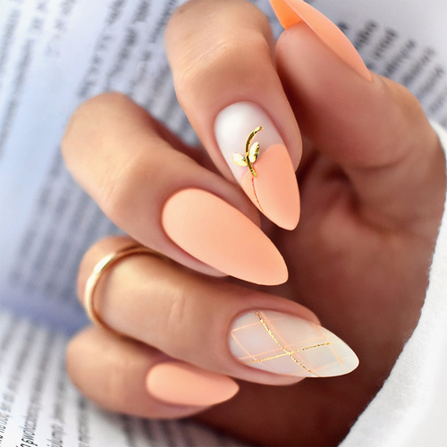 Żel do zdobień Artistic Gel paint gel ombre ornamenty Allepaznokcie Art Peach Brzoskwinia HEMA /Di-HEMA free 5g Nr 8