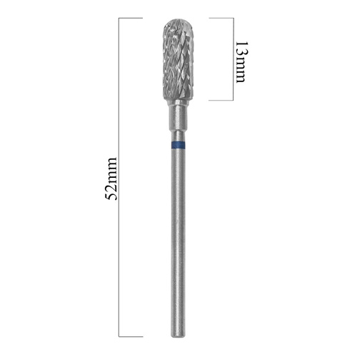 Fresa de carburo de tungsteno con punta redondeada, azul, Staleks Expert, 5/13 mm