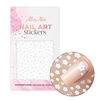 Autocollants pour ongles fins et autocollants en forme de fleurs MollyNails SWA17 blancs