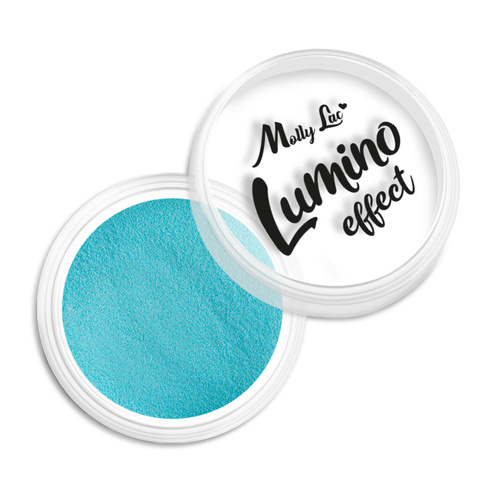 Polvo para uñas que brilla en la oscuridad MollyLac Lumino Effect n.º 8