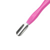 Spatula, knife, hoof knife, double-sided chisel for pushing back cuticles and removing dead skin, pink