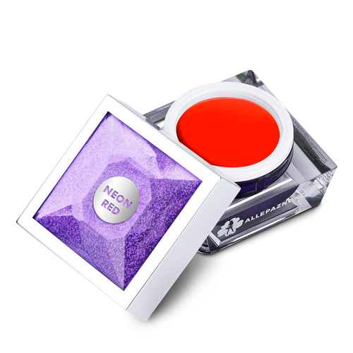 10+1gratis Żel do zdobień Artistic Gel paint gel ombre ornamenty Allepaznokcie Limited Edition Neon Red HEMA /Di-HEMA free 5g