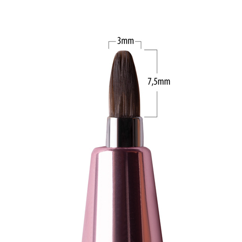 Pincel automático para gel Thin oval Pro Gel rosa dorado Molly Nails n.º 4
