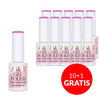 10 + 2 gratuits - Vernis hybride LED/UV Gel Polish Édition limitée « Purples » P13 Velvet AlleLac sans HEMA/Di-HEMA, 6 g