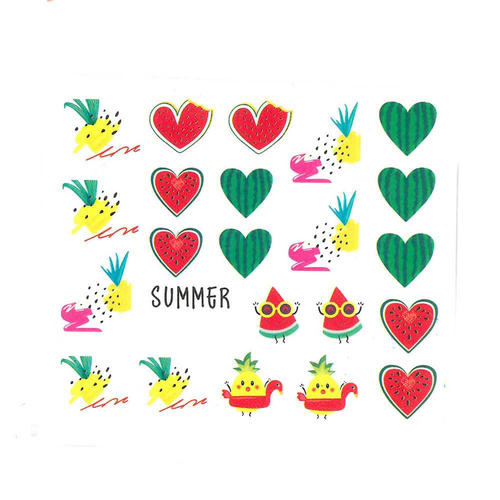Wassertransfer-Nagelaufkleber „Urlaub“ BN-1697