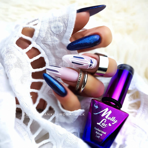 5 + 1 gratuit Vernis hybride MollyLac Obsession Deep Galaxy 10 g n° 218