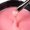 Budujący żel samopoziomujący twardy średniogęsty builder gel self leveling MollyNails Faded Pink HEMA/Di-HEMA Free 50 g