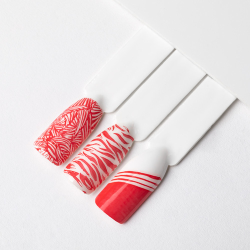 Smalto per stencil e stamping Molly Nails PRO Stamping Red n. 11 10 ml