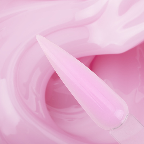 Gel de renforcement pour ongles sans HEMA/Di-HEMA, à l'huile d'arbre à thé MollyLac HerbaLine Sugar Pink par Gosia Kruś, 50 g